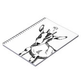 Goat Sketch Sprichwort "Hej!" Notizbuch Notizblock (Linke Seite)