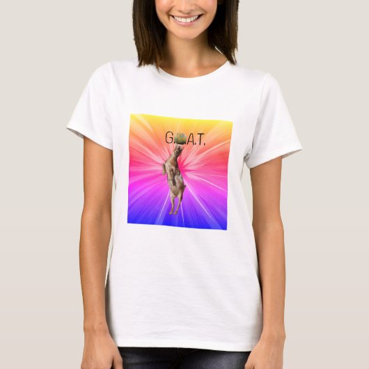 Goat Soccer Head T Shirt (Vorderseite)