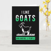 Goat Sprichwort Funny Karte (Gelbe Blume)
