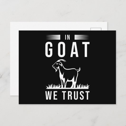 Goat Sprichwort Funny Postkarte (Vorne/Hinten)