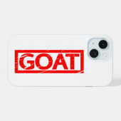 GOAT Stempel iPhone 15 Hülle (Rückseite (Horizontal))