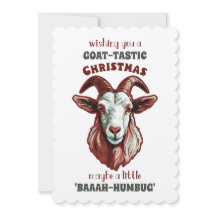 "Goat-Tastic Greetings: Ein 'Baah-Humbug' Weihnach