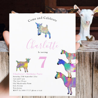 Goat Themed Birthday Party Budget