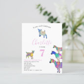 Goat Themed Birthday Party Budget (Stehend Vorderseite)