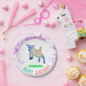 Goat Themed Birthday Party farbenfroh Pappteller (Party)