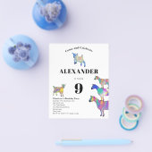 Goat Themed Fun Geburtstagsparty Budget Flyer (Einzeln)