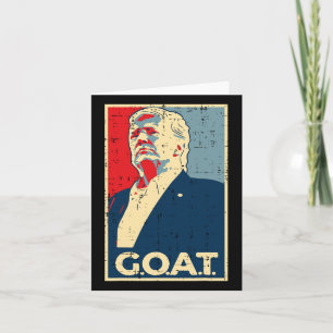 Goat Trump Poster 2024 Karte