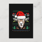 Goat Ugly Christmas Weihnachtsgeschenk Begleitkarte (Vorderseite)