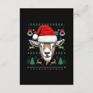 Goat Ugly Christmas Weihnachtsgeschenk Begleitkarte