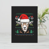 Goat Ugly Christmas Weihnachtsgeschenk Save The Date (Stehend Vorderseite)