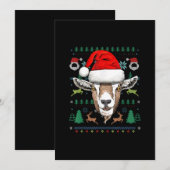 Goat Ugly Christmas Weihnachtsgeschenk Save The Date (Vorne/Hinten)
