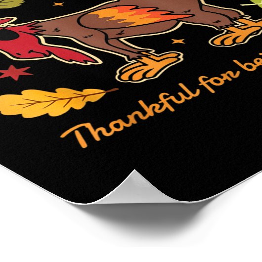 Goat Usa Thankful For Being The Goat Funny Thanksg Poster (Ecke)