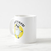 Goat Vibes Funny Good Vibes Animal Puff Kaffeetasse (Vorderseite Links)