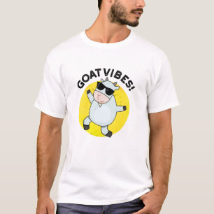 Goat Vibes Funny Good Vibes Animal Puff T-Shirt