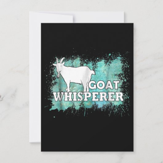 Goat Whisperer Goats Farmer Einladung (Vorderseite)