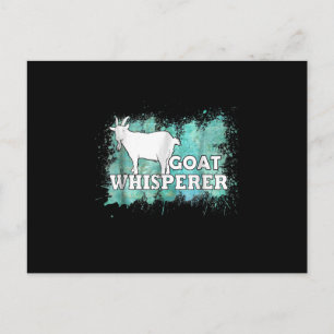 Goat Whisperer Goats Farmer Einladungspostkarte