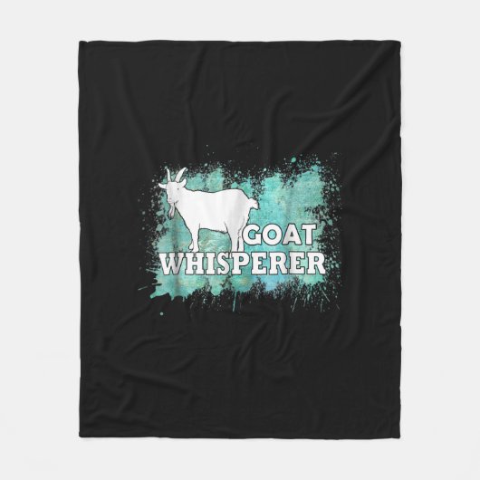 Goat Whisperer Goats Farmer Fleecedecke (Vorderseite)