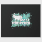 Goat Whisperer Goats Farmer Geschenkpapier (Flach)