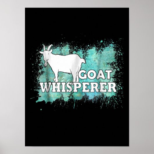 Goat Whisperer Goats Farmer Poster (Vorne)