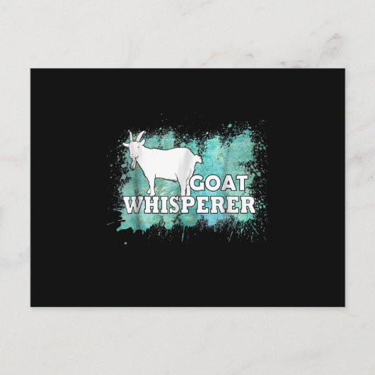 Goat Whisperer Goats Farmer Postkarte (Vorderseite)