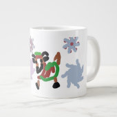 Goat winter  Jumbo-Tasse (Vorderseite Rechts)