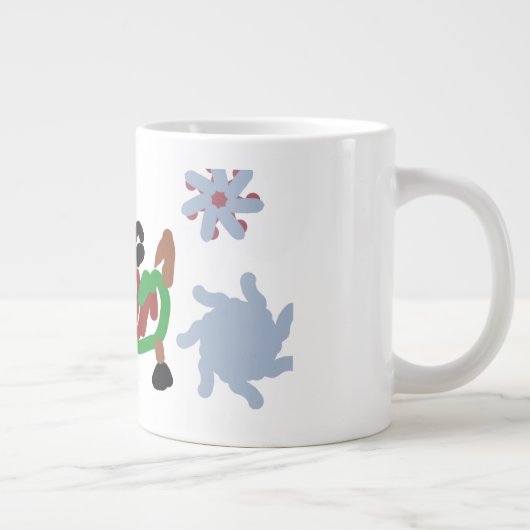 Goat winter  Jumbo-Tasse (Rechts)