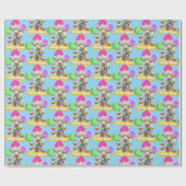 Goat with Party Blowers Geschenkpapier (Flach)