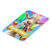 Goat with Party Blowers Magnet (Linke Seite)