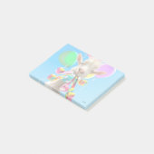 Goat with Party Blowers Post-it Klebezettel (angewinkelt)