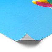 Goat with Party Blowers Poster (Ecke)