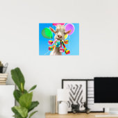 Goat with Party Blowers Poster (Heimbüro)