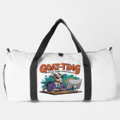 Goat Working Things Done Eventually Duffle Bag (Rückseite)