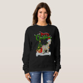 Goat Xmas Decorations Santa Goat Christmas Sweatshirt (Vorne ganz)