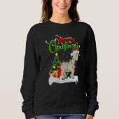 Goat  Xmas Decorations Santa Goat Christmas Sweatshirt (Vorderseite)