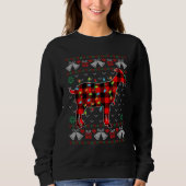 Goat     Xmas Lights Ugly Christmas Sweater Sweatshirt (Vorderseite)