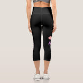 Goat Yoga Girl Namaste Capri Leggings (Rückseite)