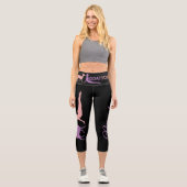 Goat Yoga Girl Namaste Capri Leggings (Vorderseite)