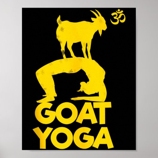 Goat Yoga Namaste Om Ying Yang Balance Yoga New Ma Poster (Vorne)