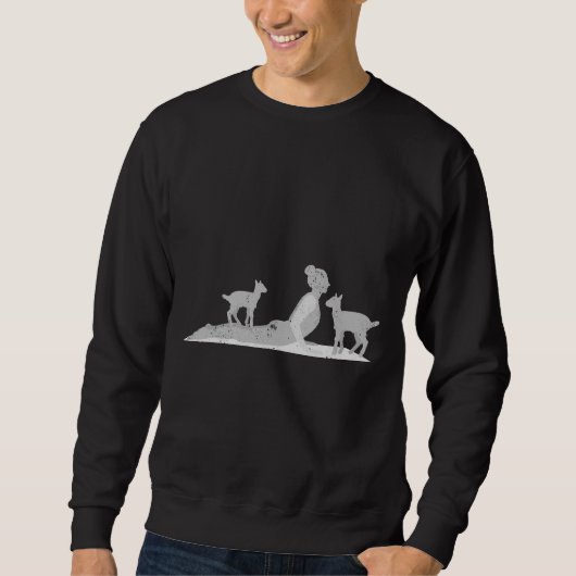 Goat Yoga Sweatshirt (Vorderseite)