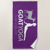 Goat Yoga Überraschend Zen Strandtuch (Vorderseite)