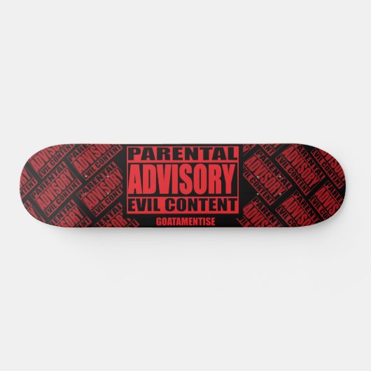 Goatamente Kinderberatung böse Inhalte Skateboard (Horizontal)