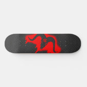 Goatamenties Goatskull Stencil Skateboard (Horizontal)