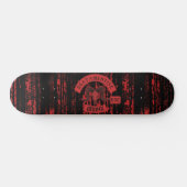 Goatamentise Red Biker Patch Skateboard (Horizontal)