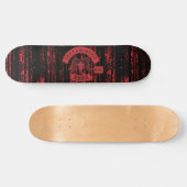 Goatamentise Red Biker Patch Skateboard (Horizontal)