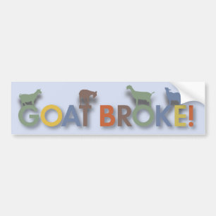 GOATBROKEBLUE.ai Autoaufkleber