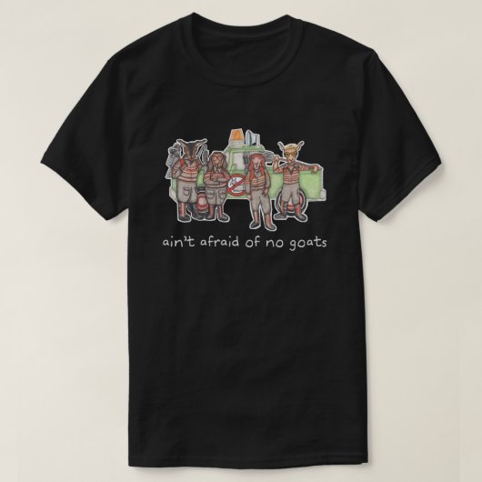 "Goatbusters" Arten Shirts (Dunkles, (Design vorne)