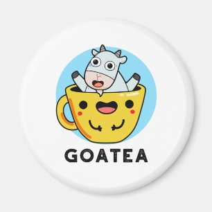 Goatea Funny Goat Tea Pun Magnet