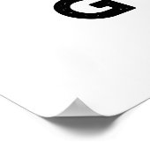 Goatea Funny Goat Tea Pun Poster (Ecke)