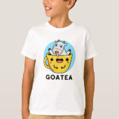 Goatea Funny Goat Tea Pun T-Shirt (Vorderseite)