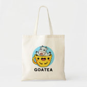 Goatea Funny Goat Tea Pun Tragetasche (Vorne)
